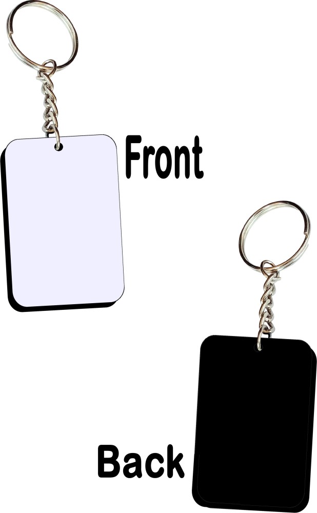 Gift Tag Shaped Keychain Sublimation Blank Style 18 Gloss Single