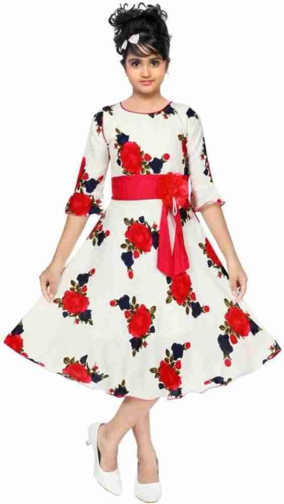 NEW BADSHA DRESSES Girls Below Knee Party Dress Price in India Buy NEW BADSHA DRESSES Girls Below Knee Party Dress online at Flipkart