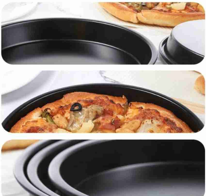 Premium Non-Stick Bakeware Pizza Pan for Oven 8/9/10-Inch Carboon