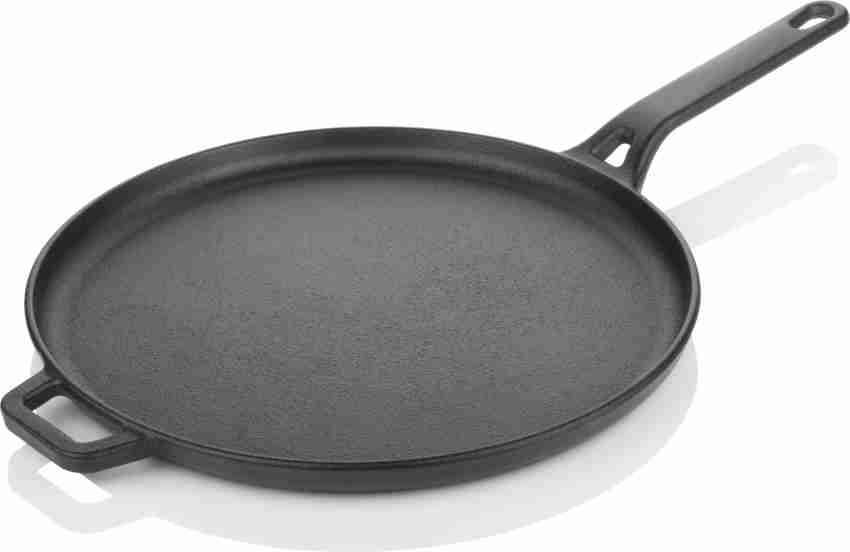 The Indus Valley Pre-Seasoned Cast Iron Paniyaram Pan (12 Pits - Twin  Handle),Black