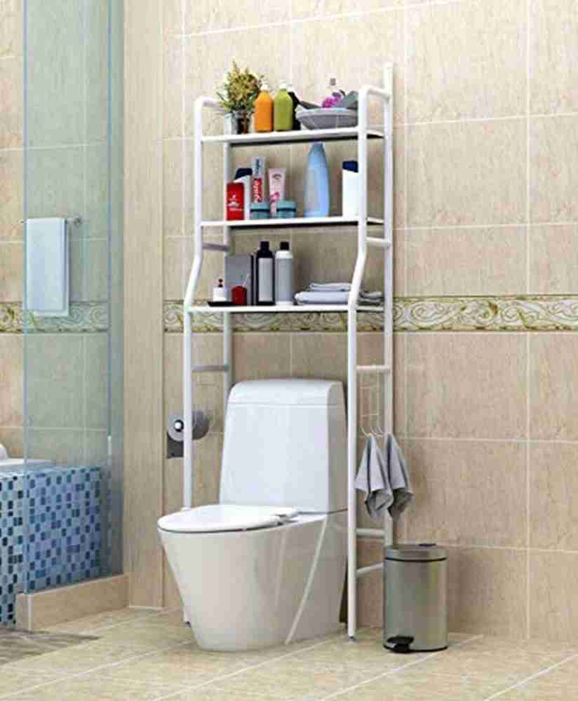 Bathroom Shelves, Bathroom Organizer, Floating Shelves, Wall Shelves, Self  Adhesive Wall Mount Shower Caddy 14x5 Inch, White, Pack of 1 