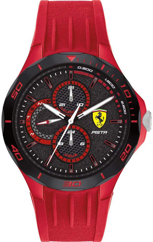 Kundan True Traders Screen Guard for Ferrari Red Rev Round Analog