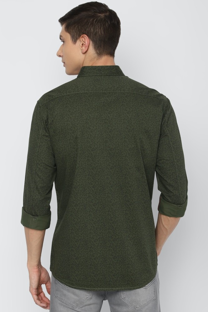 Buy Louis Philippe Green Shirt Online - 800406