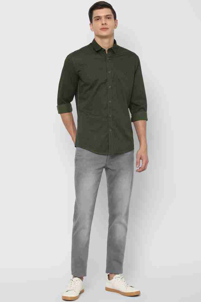 Buy Louis Philippe Green Shirt Online - 800406