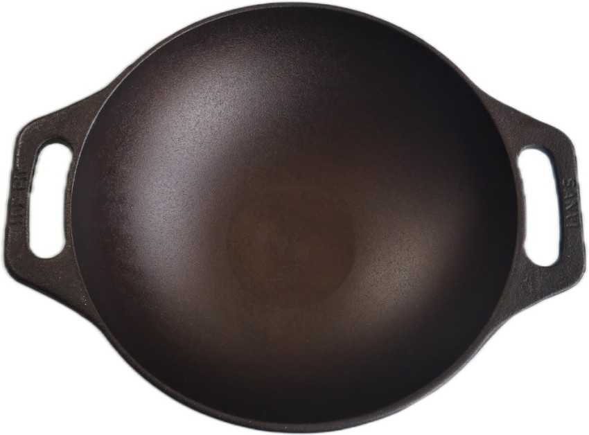 Buy Jikoni Pre-Seasoned Cast Iron Kadai, 10 inch (260mm, Cast Iron