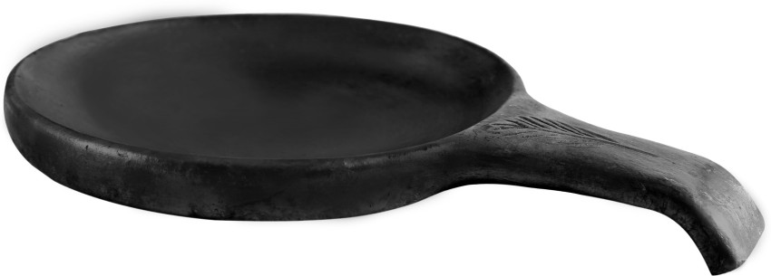 black natural terracotta clay roti tawa