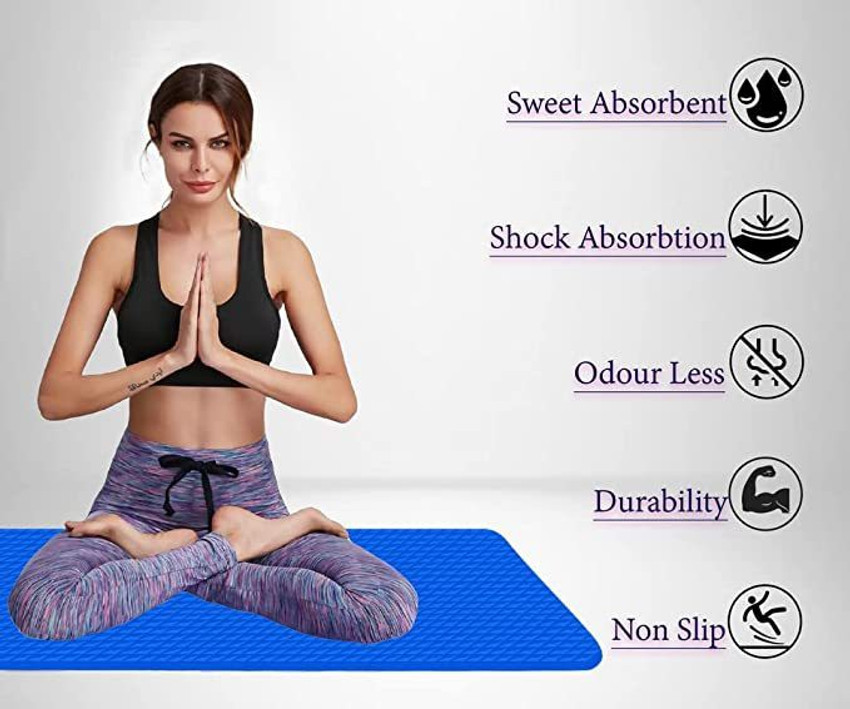 ANA Enterprise Yoga Mat for men and women Random Color Anti Skid