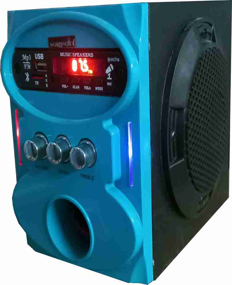 Buy world voice SKY BLUE NANO Bluetooth LED Light Subwoofer
