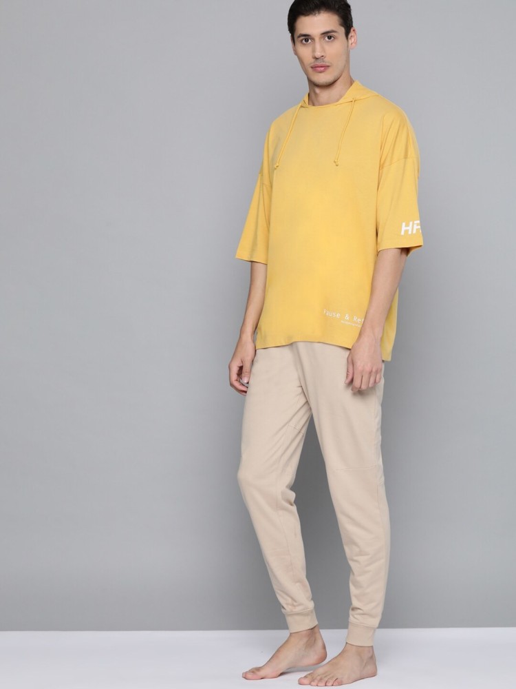 hrx yellow t shirt