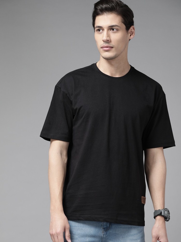 Roadster Solid Men Round Neck Black T Shirt Buy Roadster Solid Men Round Neck Black T Shirt Online at Best Prices in India Flipkart