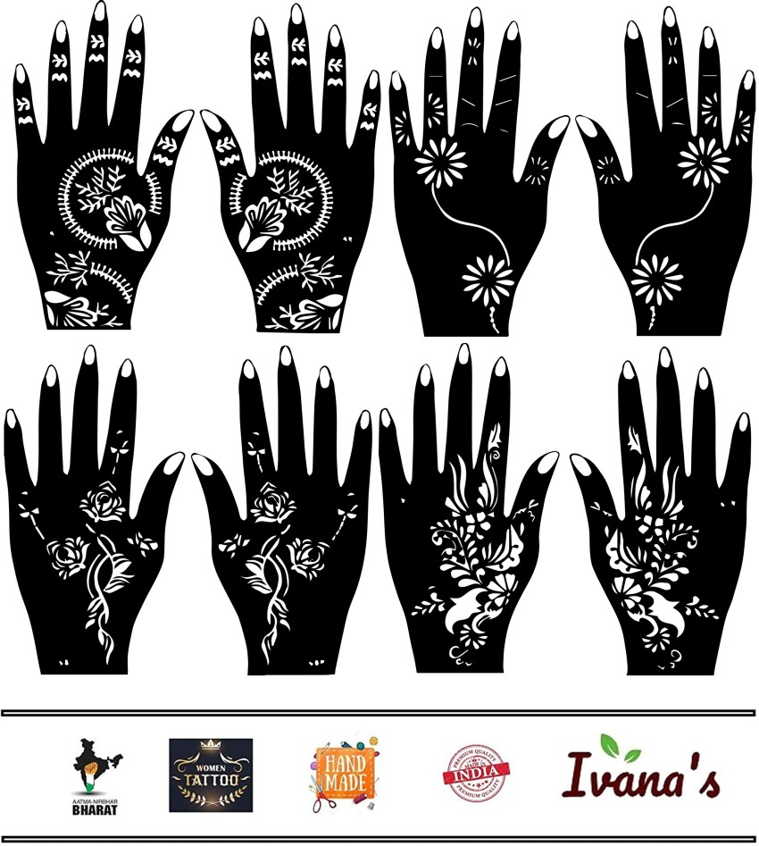 Vector ethnic mehndi pattern. template for mehndi ornament. hand posters  for the wall • posters traditional, drawn, sign | myloview.com