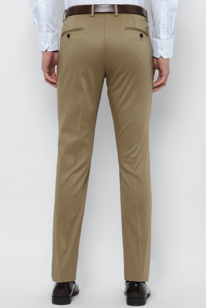 Buy Louis Philippe Jeans Khaki Steven Slim Fit Trousers - Trousers for Men  1441908