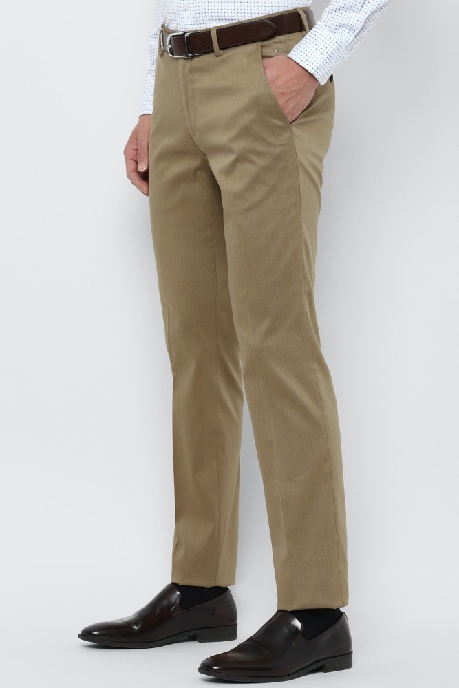 Buy Louis Philippe Khaki Trousers Online - 743320