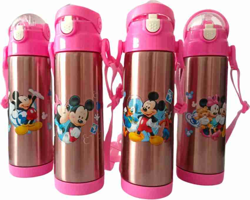 JEWEL Flipper Disney Sipper Bottle for school kids - Mickey & Minie Mouse  Cartoon 500 ml Water Bottles