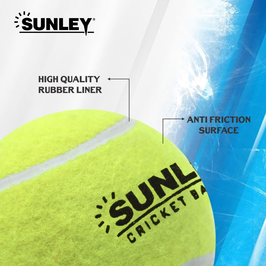 jaspo Natural Rubber Synthetic Cricket Tennis Balls Pack of 3 (Light,  Medium & Heavy Weight)