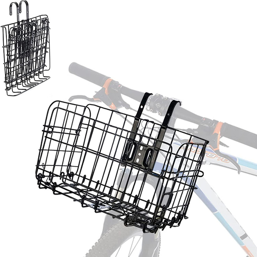 Foldable bike hotsell with basket