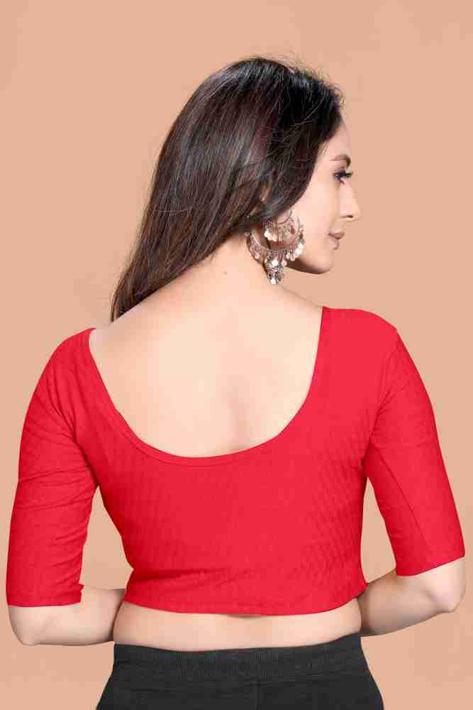 Buy online Women Self Design Stitched Blouse from ethnic wear for Women by Scube  Designs for ₹399 at 77% off