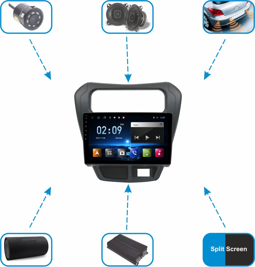 Touchscreen Car Radio with GPS for 2014 Suzuki Alto 800