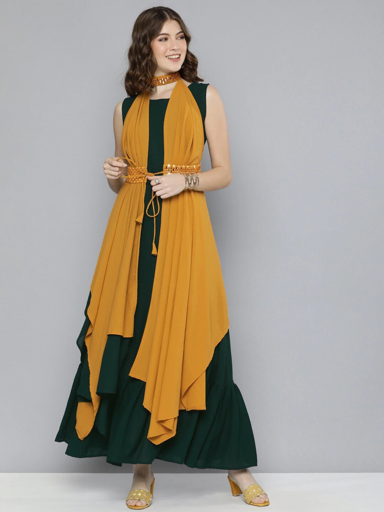 Share 153+ green yellow combination dress seven.edu.vn
