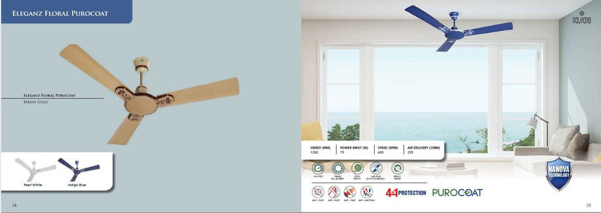 Floral ceiling fan store