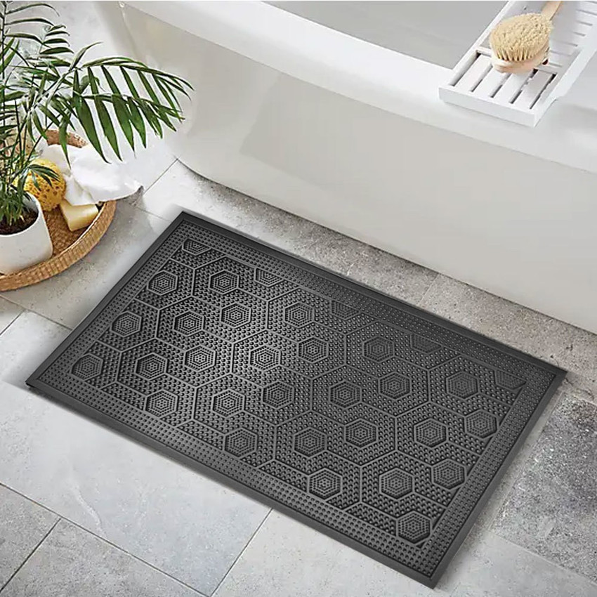 Gray rubber best sale floor mats