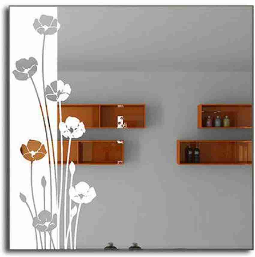 Flower mirror store with lights
