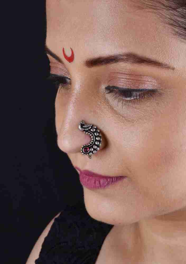 VAMA Black Silver Plated Metal Nathiya Price in India Buy VAMA