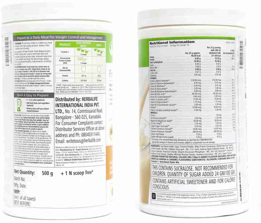 Formula 1 Healthy Meal Nutritional Shake Mix, Allergen-Free - Herbalife  Prices