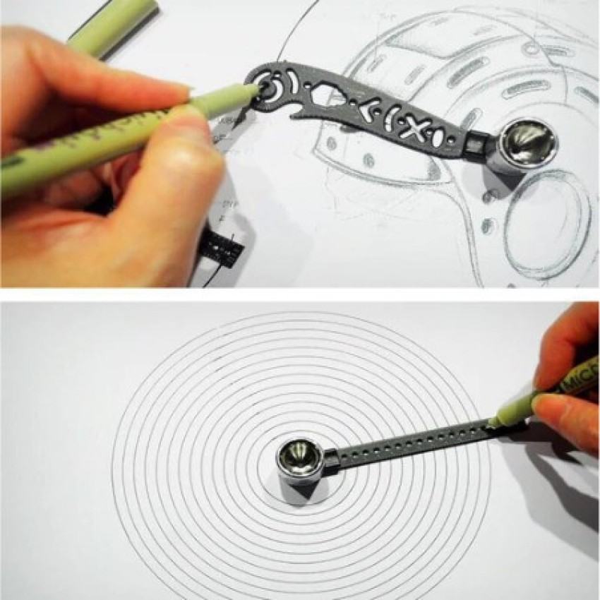 Multifunctional Spiral Ruler: Educational Drawing Tool For