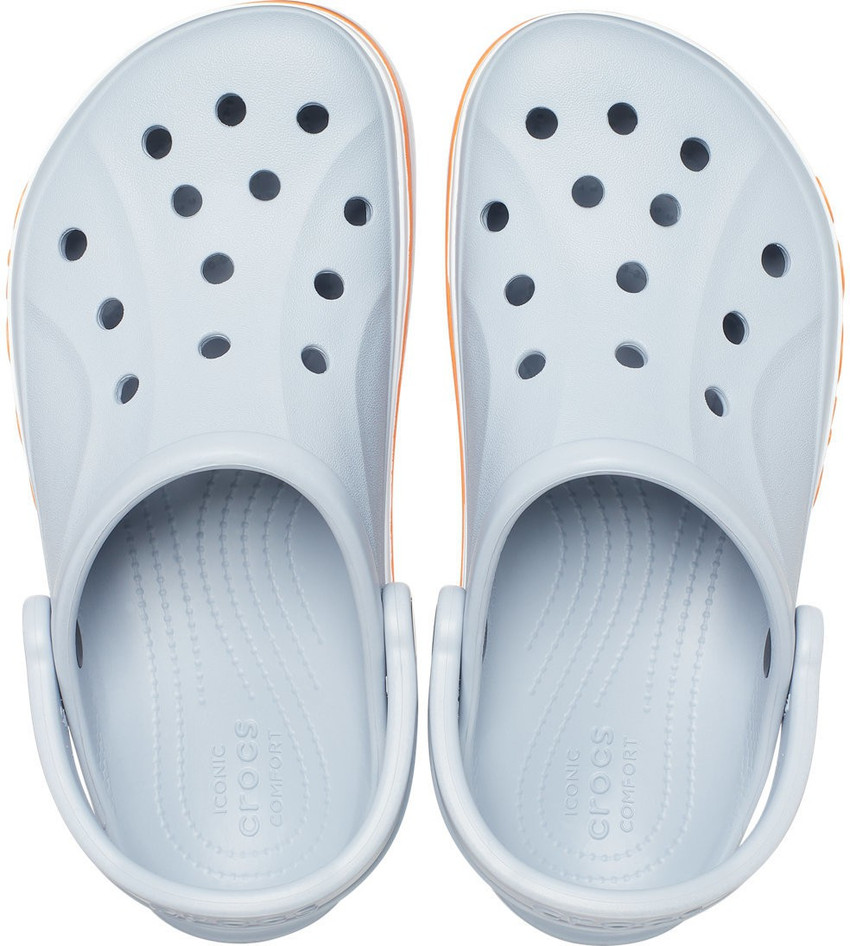 Orange and 2025 blue crocs
