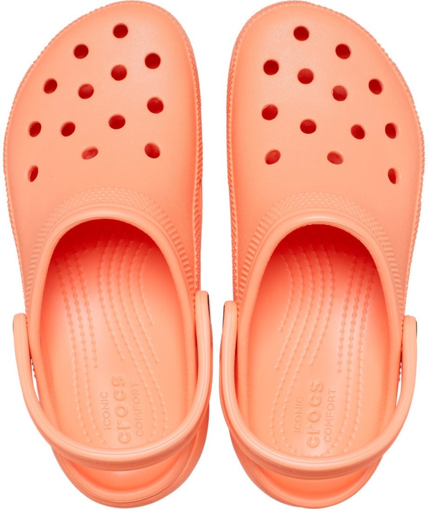 Orange store crocs women