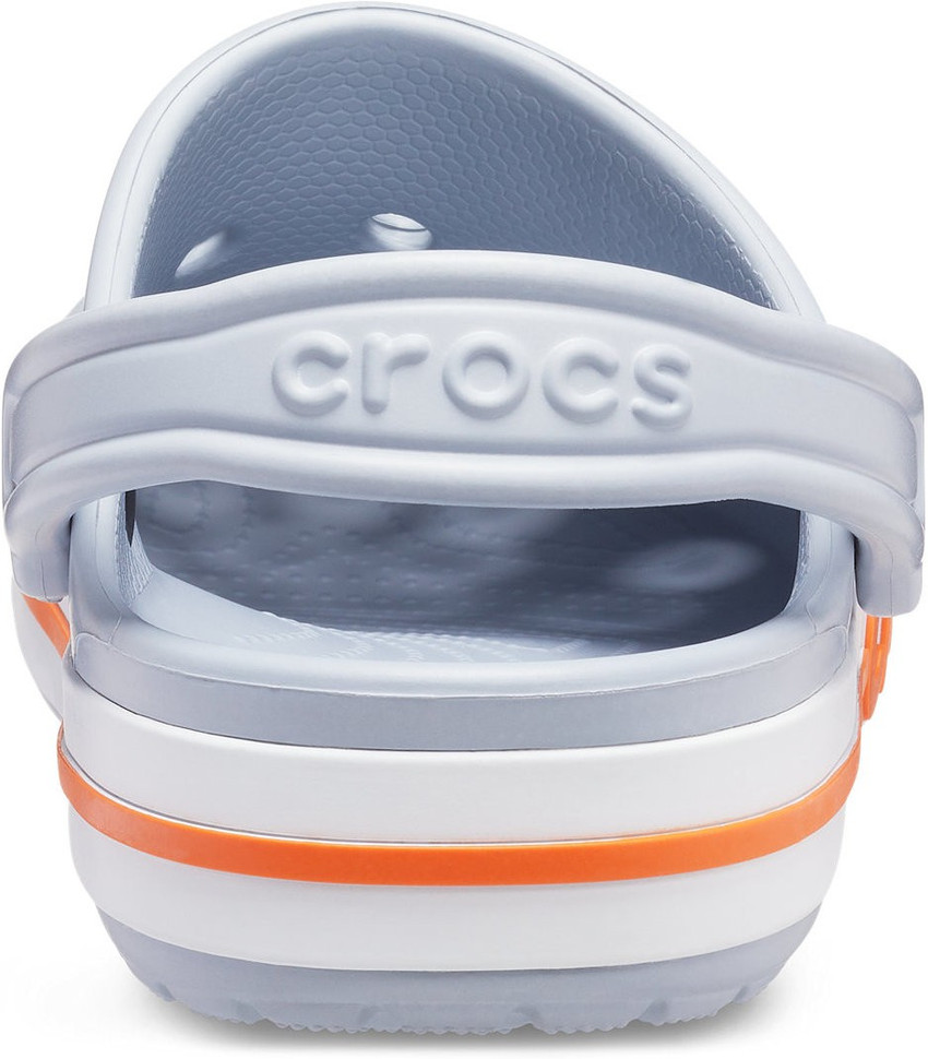 Orange and cheap blue crocs