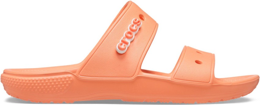 Crocs orange slides hot sale