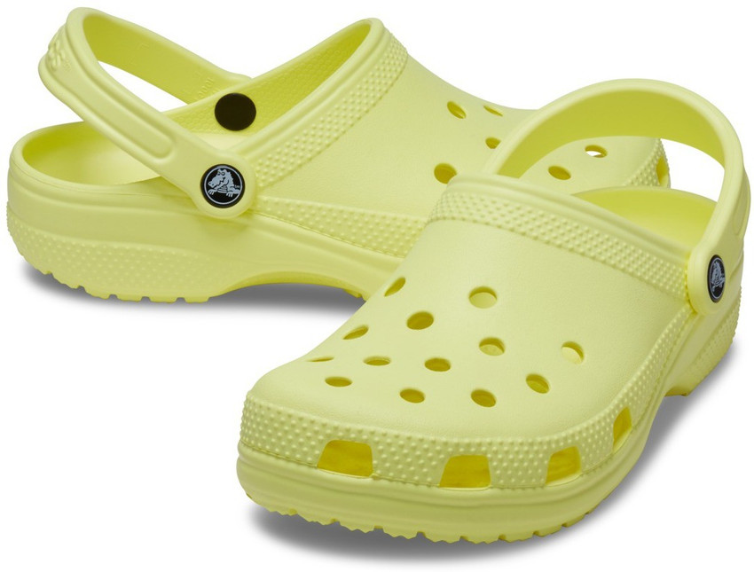 bright yellow crocs
