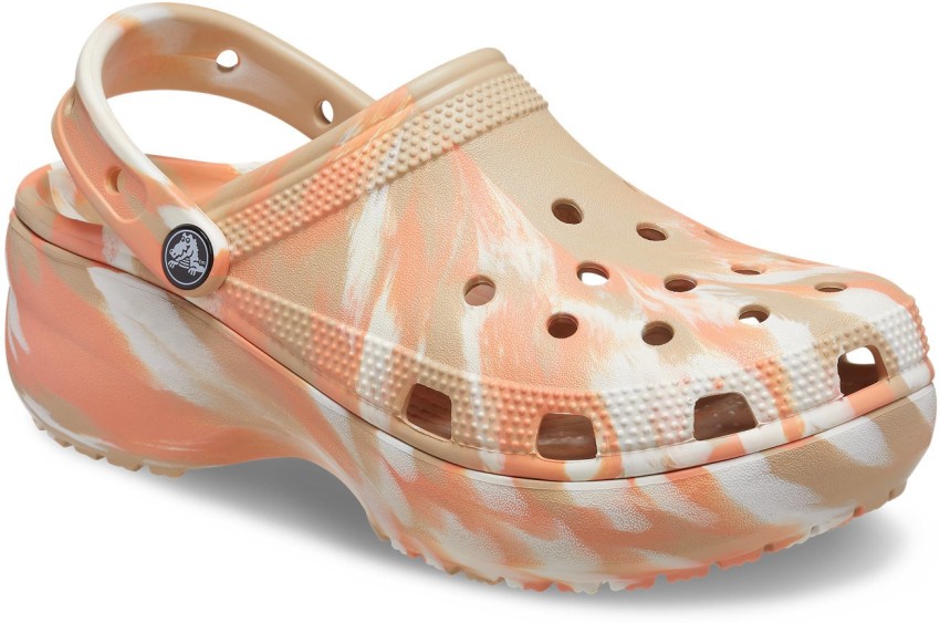 Rose gold outlet crocs with fur