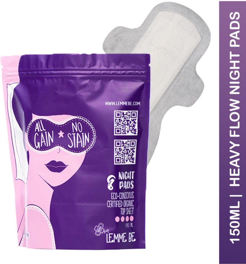 Buy Lemme Be 100% Organic Cotton Sanitary Pads With Wings For Girls, Oxo  Biodegradable, Rash Free Sanitary Napkins, Teen Day Pads, 7 Count (Pack Of  3) Online at Low Prices in India 