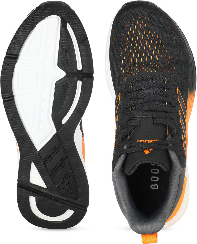 Mens black 2024 and orange shoes