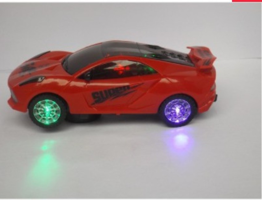 S Traders Toy 3D Light 360 Degree Revolving super Car For Kids - Toy 3D  Light 360 Degree Revolving super Car For Kids . Buy light car, police car, 3d  light vihicles