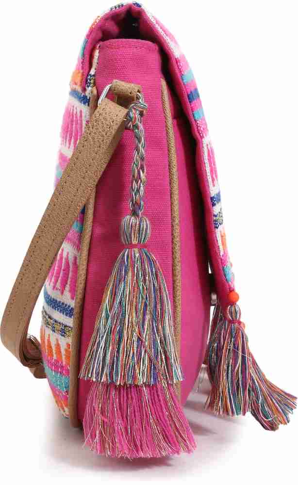 Anekaant Pink Sling Bag Geomat Pink Multi Price in India Flipkart