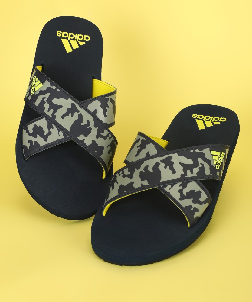 Adidas camo flip flops online