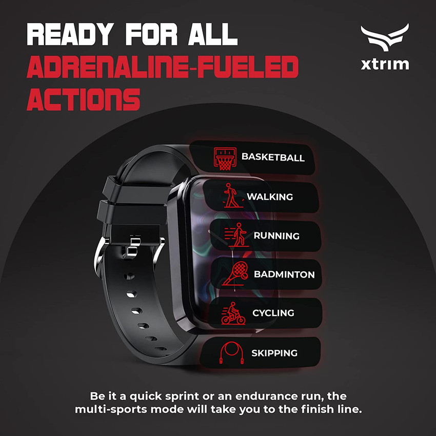 Xtrim Stride X.212 Smartwatch with 5.0 BLE Bluetooth Calling