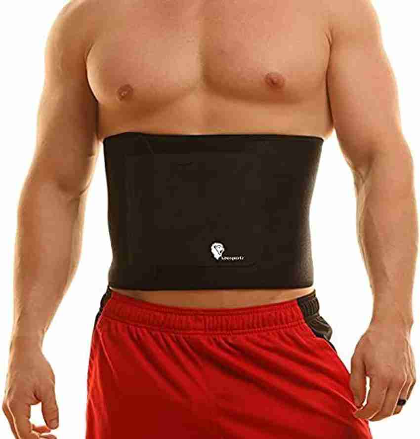 Leosportz Waist Trimmer Sauna Ab Belt for Women Men Waist Trainer Stomach Wrap Back Lumbar Support Buy Leosportz Waist Trimmer Sauna Ab Belt for Women Men