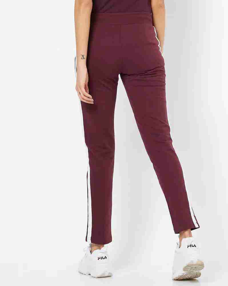 TEAMSPIRIT Solid Women Maroon Track Pants - Buy TEAMSPIRIT Solid Women  Maroon Track Pants Online at Best Prices in India