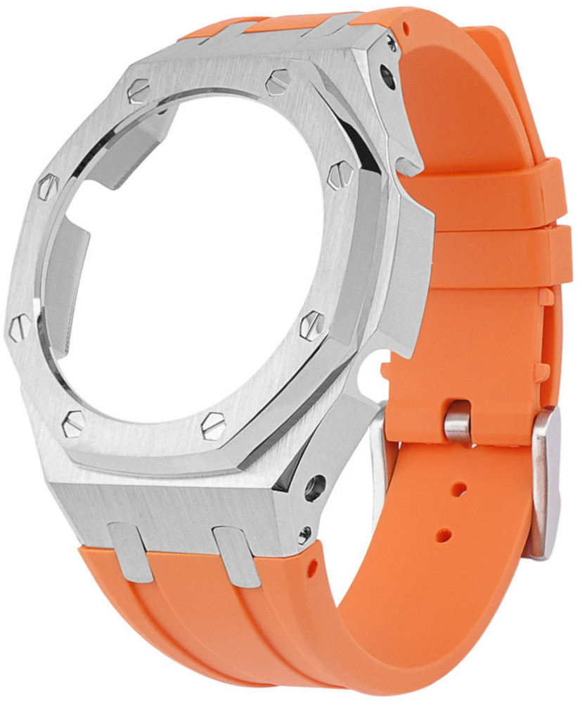 Casio watch orange online strap