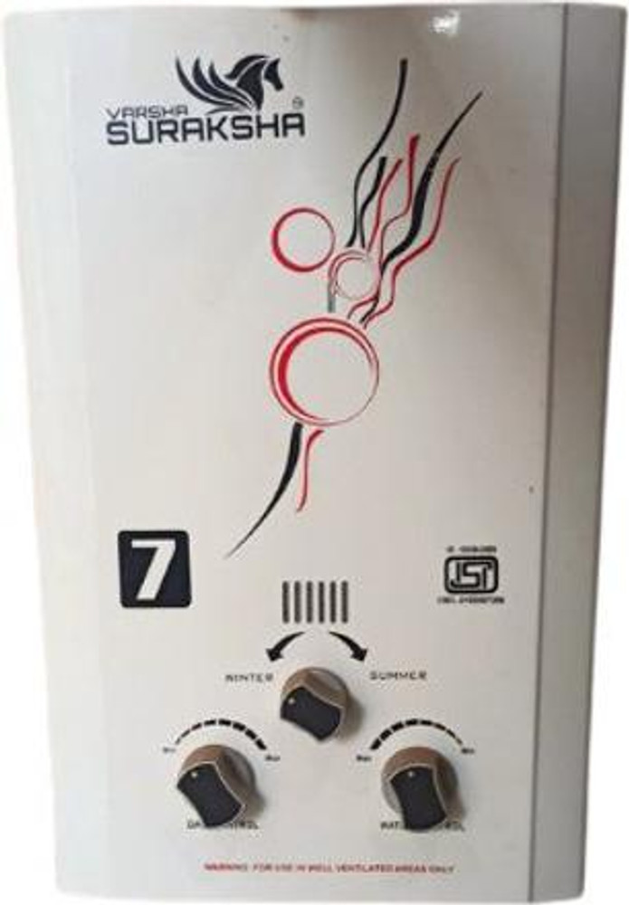 Suraksha 7 L Gas Water Geyser (Varsha Suraksa, White) Price in India - Buy  Suraksha 7 L Gas Water Geyser (Varsha Suraksa, White) online at Flipkart.com
