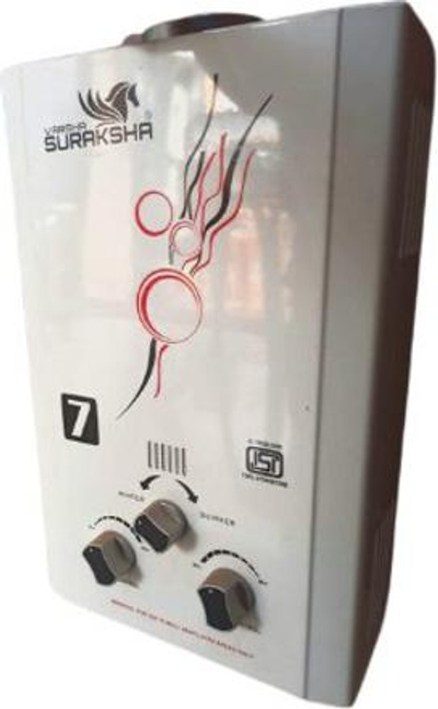 Suraksha 7 L Gas Water Geyser (Varsha Suraksa, White) Price in India - Buy  Suraksha 7 L Gas Water Geyser (Varsha Suraksa, White) online at Flipkart.com
