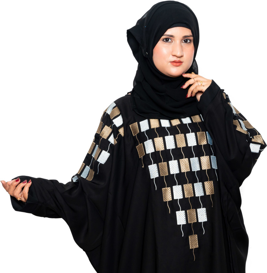 Crown outfit women s attractive multicolor box design pattern abaya