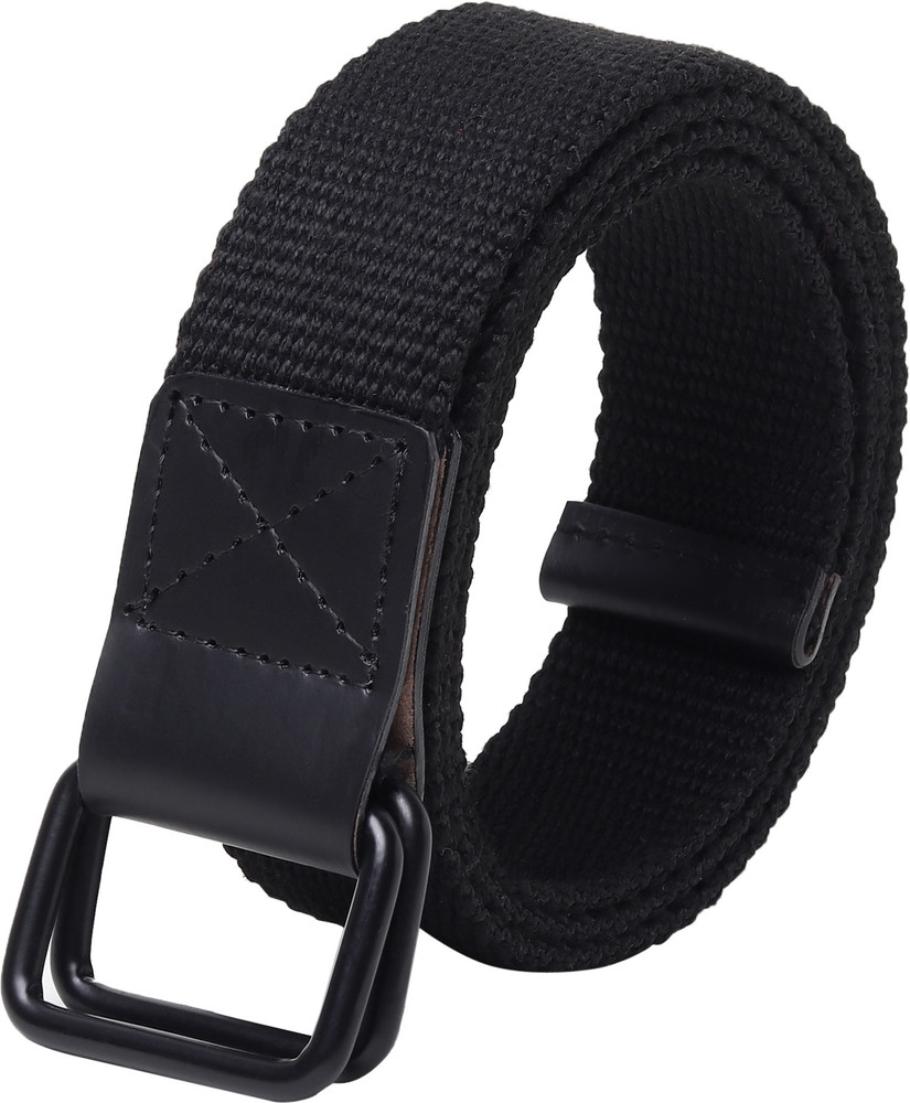 ZORO Men Black Canvas Belt BLACK 410 Price in India Flipkart