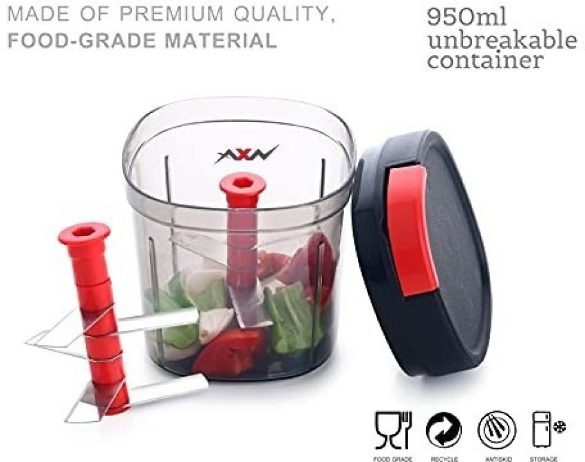 Pigeon Plastic Handy Chopper And 1 Whisker For Daily Kitchen Uses - 1 Pc  Set