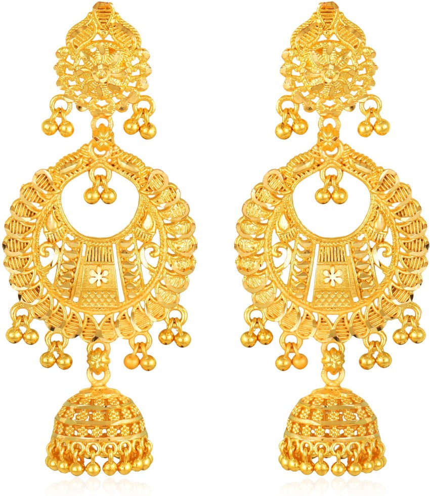 Gold Earrings Designs  Gold earrings designs Gold jewelry fashion Indian  jewellery design earrings